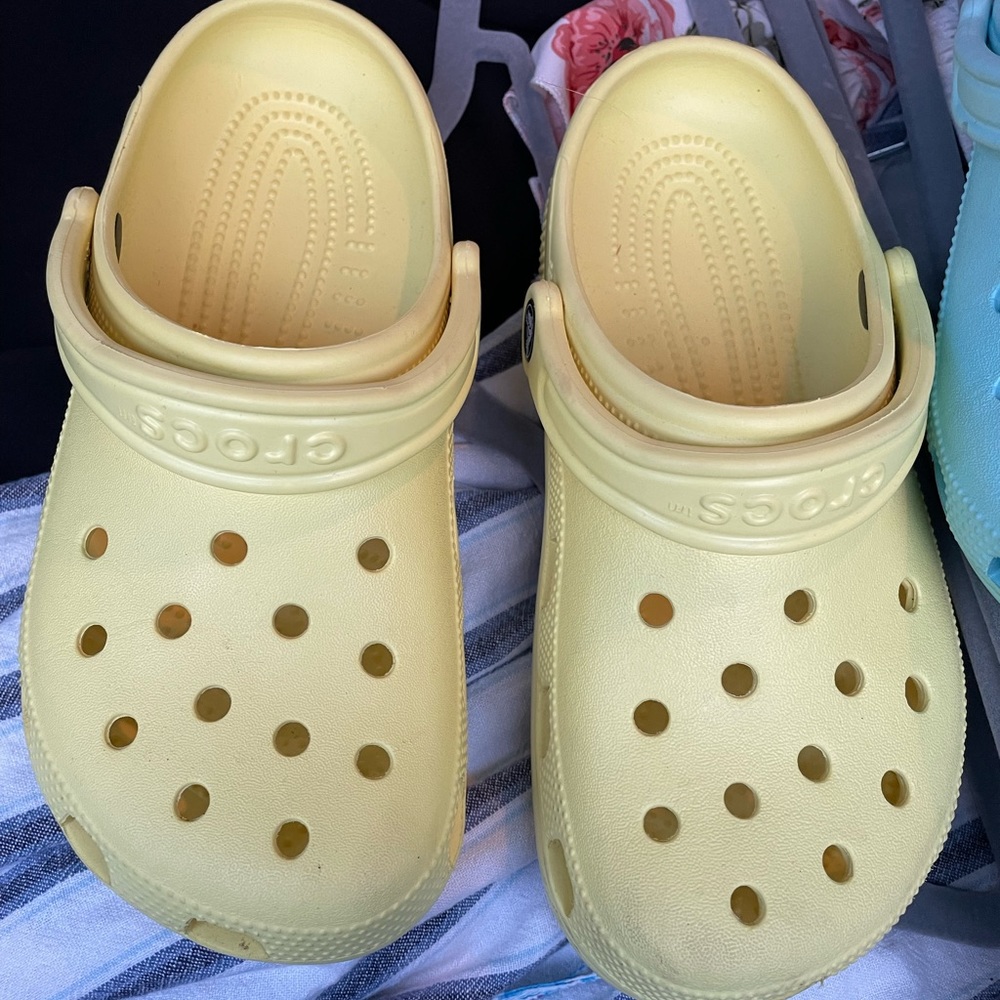 Yellow crocs